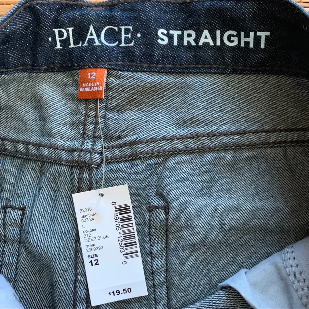 NWT Children’s Place blue straight jeans size 12